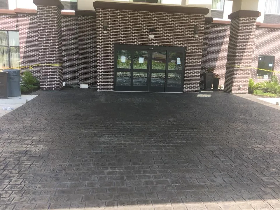 Bare concrete garage floor before epoxy coating in St. Petersburg
