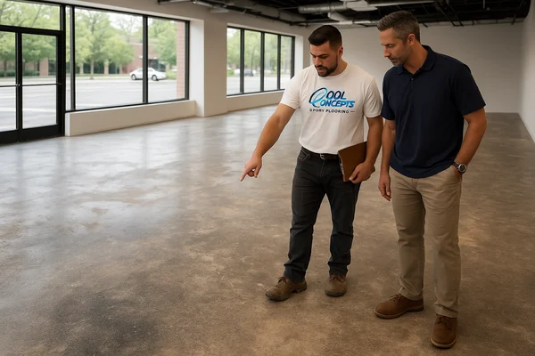 Commercial floor site assessment and planning