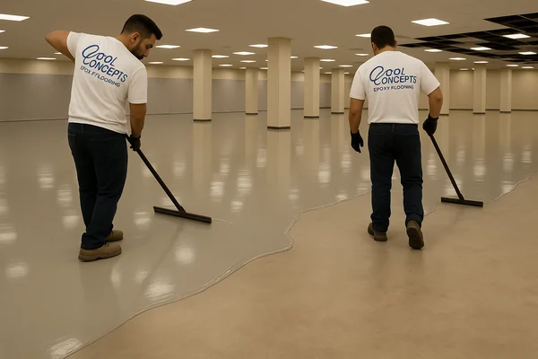 Commercial concrete repair and leveling