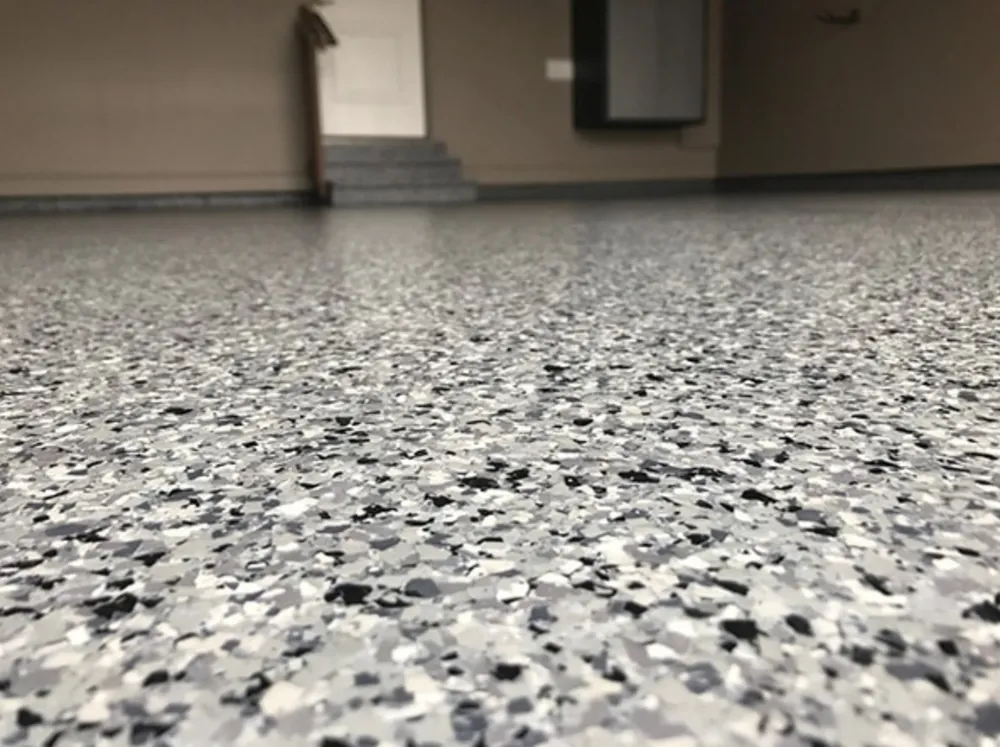 Epoxy flake finish garage floor St. Petersburg